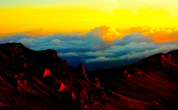 "Haleakala Sunrise" Maui Hawaii National Park Observatory